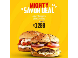 HOB - House Of Burgers Mighty Savor Deal For Rs.1299/-